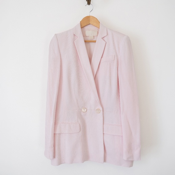ANTONIO BERARDI pale pink SPRING 2012 Blazer Sheer back Size 44 - Picture 2 of 4